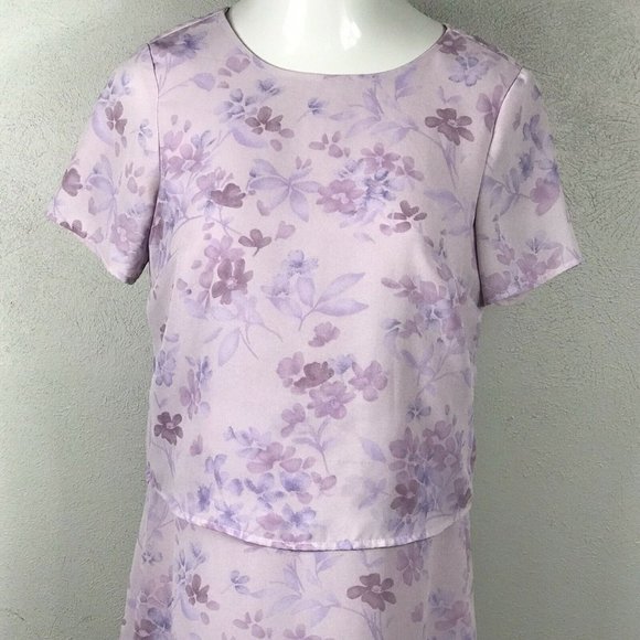 Kathie Lee Vintage Sz S (4/6) Long Dress ~ Purple - Picture 3 of 6